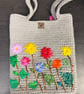 Handbag with embroidery