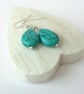 Turquoise teardrop earrings - Image 4
