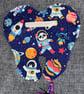 Tooth Fairy Tooth Shaped Pouch with Panda Spaceman, Planets, Stars and Rocket - Image 1