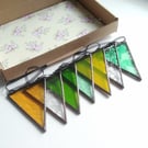 Stained Glass Bunting - Spring Garden