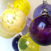 French Vanilla Hand Blown Glass Bauble, Christmas Ornament, 