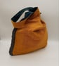 Medium reversible yellow and green knot bag.  - Image 10