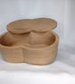 Wooden swivel top box