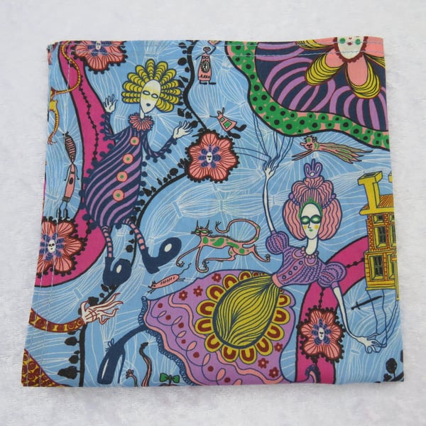 Gents handkerchief, pocket square, made from Liberty Tana Lawn
