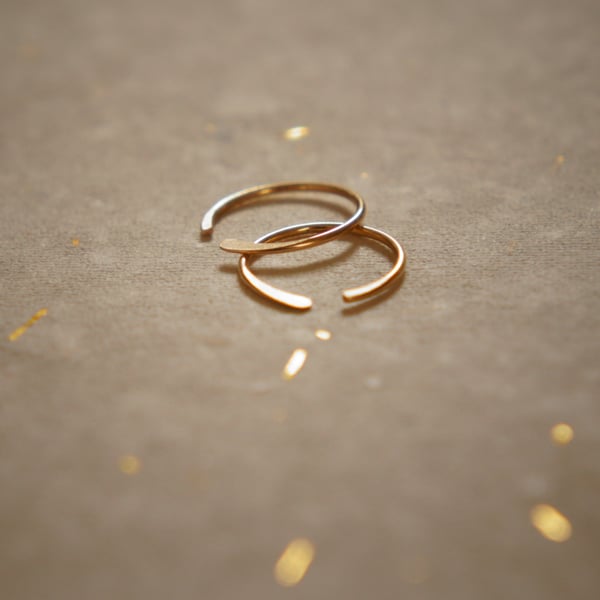 Simple 14k Gold Filled Petit Loop Earrings