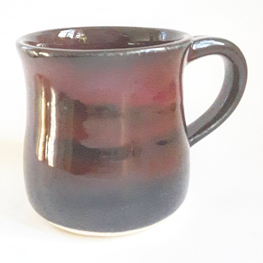 Sold Hand Thrown Ceramic Purple Mug