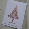 Red and Gold Delightful Dangles Christmas Tree - Christmas Card