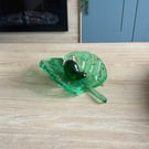 Resin Snail on Resin Monstera Leaf
