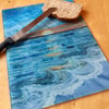 Sunset Seascape Glass chopping and work top saver. 