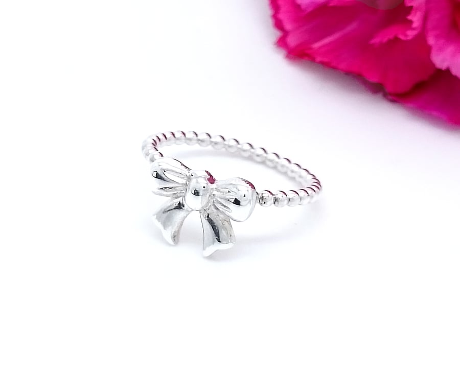 Bow ring - Sterling Silver