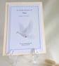 Personalised Memorial Keepsake Card, In Loving Memory Gift, Remembrance Keepsake - Image 1