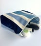 Toiletry Bag with Textured Velvet Stripes - Image 5