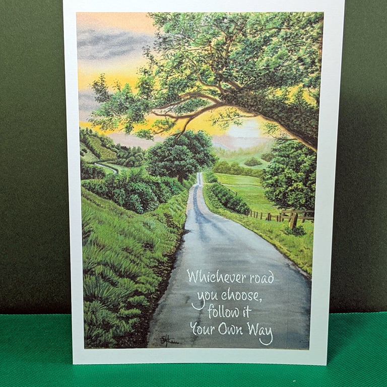 Dawn After the Rain Art Card: Blank or Personalised A5-Size Greetings Card