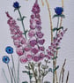 Wild Foxgloves Blank Greetings card - Hand Drawn and Painted in Watercolour - Image 5