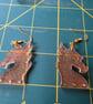 2 pairs dragon dangling earrings  - Image 2