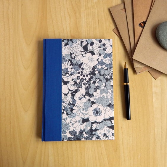 Address Book, Blue Floral. Gifts for her. Free UK Shipping