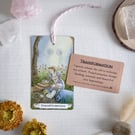 Intuitively Chosen Tarot Bookmark with Healing Affirmation Card