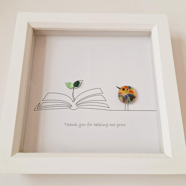 Teacher Appreciation Gift: Framed Bird Art Sapling Print
