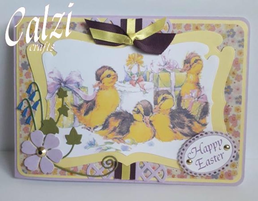 Ducklings Easter Card