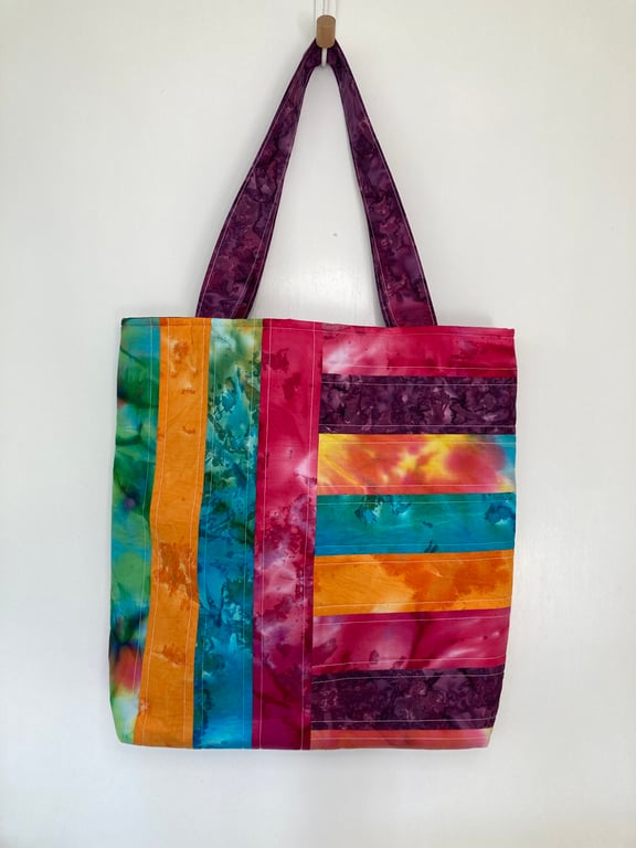 Patchwort Batik tote bag