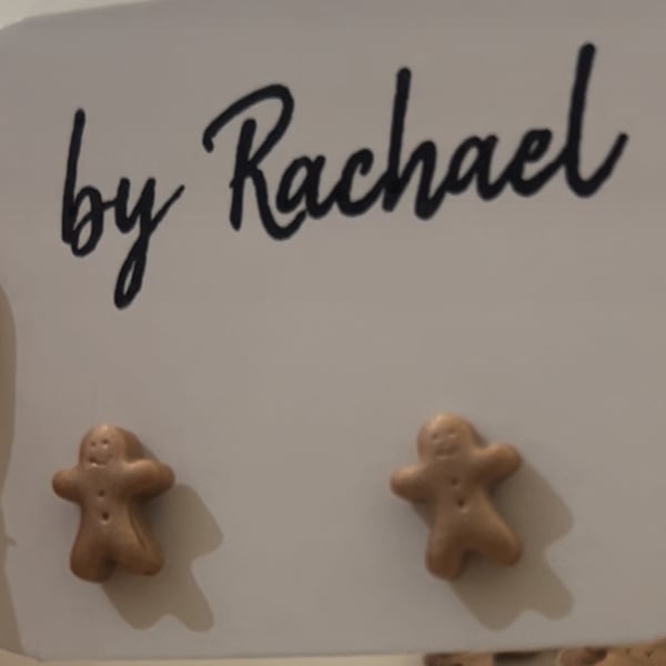 Gingerbread men studs