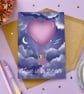 Love Heart Valentine's Day Greeting Card, Love Is In The Air, Anniversary Card. - Image 3
