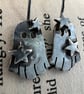 Ghost earrings for a glamerous and fun halloween - sterling silver - Image 2