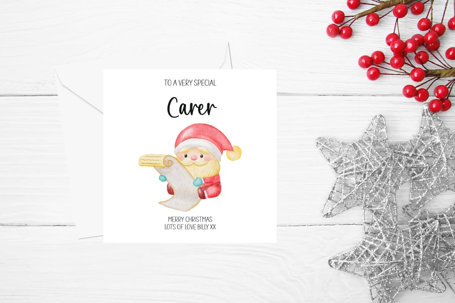 Personalised Career Christmas Card