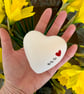 Ceramic heart pebble - Mum - Image 3