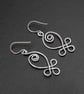 Celtic Spiral Silver plated Copper Shawl Pin, Scarf Pin, Sweater Brooch, matchin - Image 5