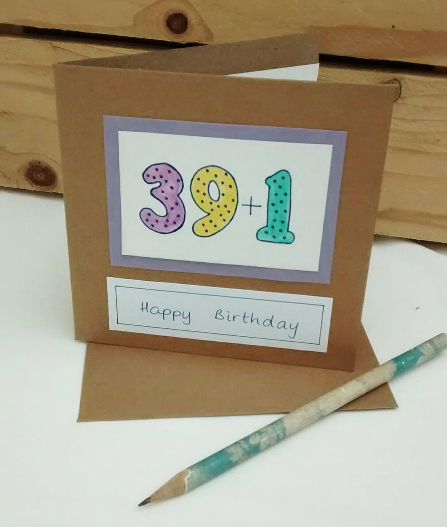40th Birthday Card