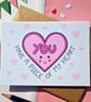 Valentines Day Card, Anniversary Card, Wife card, Husband card, Heart card - Image 1