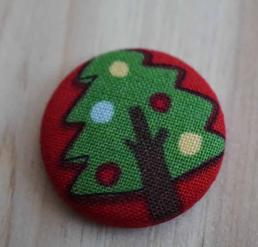  Christmas Tree Fabric Badge