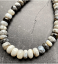 Dendrite Opal Monochrome & Sterling Silver Gemstone Necklace  - Image 2