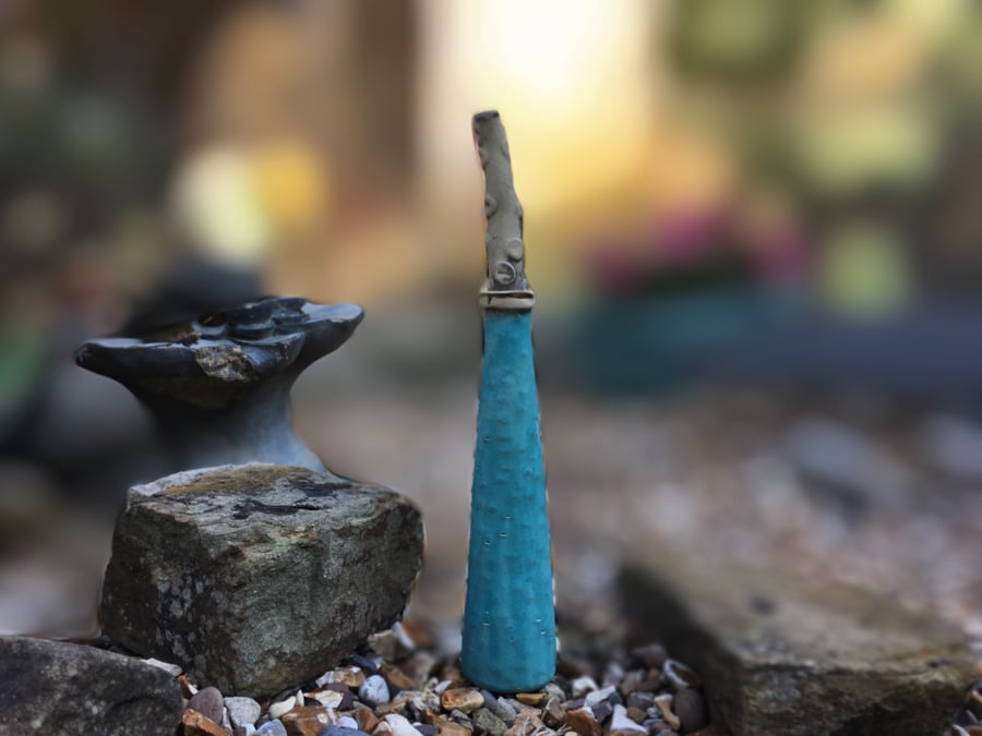 Ceramic sculpture, garden pottery, home decor, ceramic ornament, 