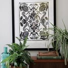 Ladybirds - Limited edition lino print