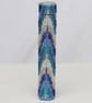 Long Beaded Wooden Needlecase in Waves Bargello Pattern - Image 6
