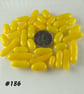 25g yellow art glass cabochons, for jewellery making, crafting (186)