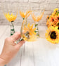 Wine Glass Hand Painted with Sunflowers  - Image 7