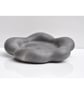 Concrete Candle Tray Flower - Heavy Organic Shape Grey
