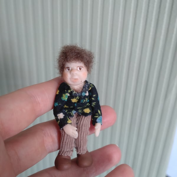 Handmade 1:24 scale doll 