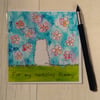 Westie card (printed card).Happy Birthday, For my amazing Mummy