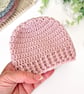 Crochet Baby Beanie Hat  – Newborn Baby Gift - Image 2