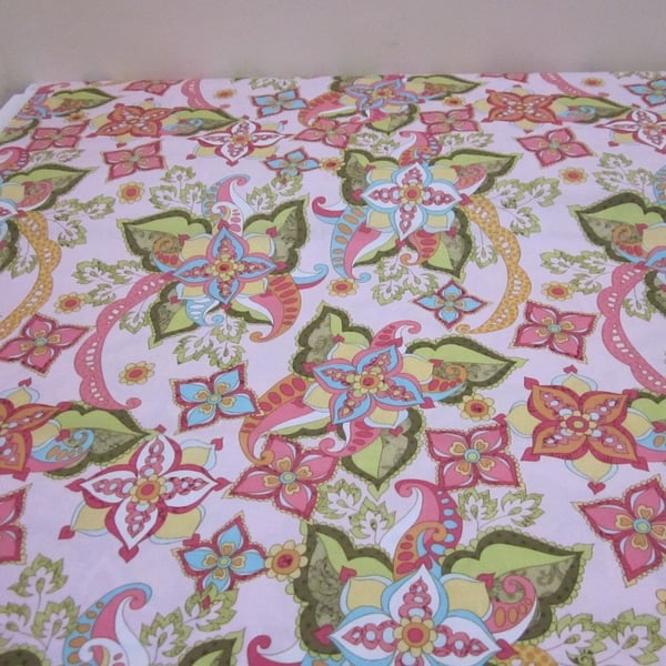 Bohemian Festival Pink Fabric Fat Quarter
