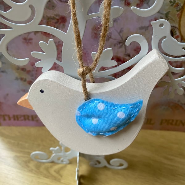 Wooden Bird Hanging Decoration 