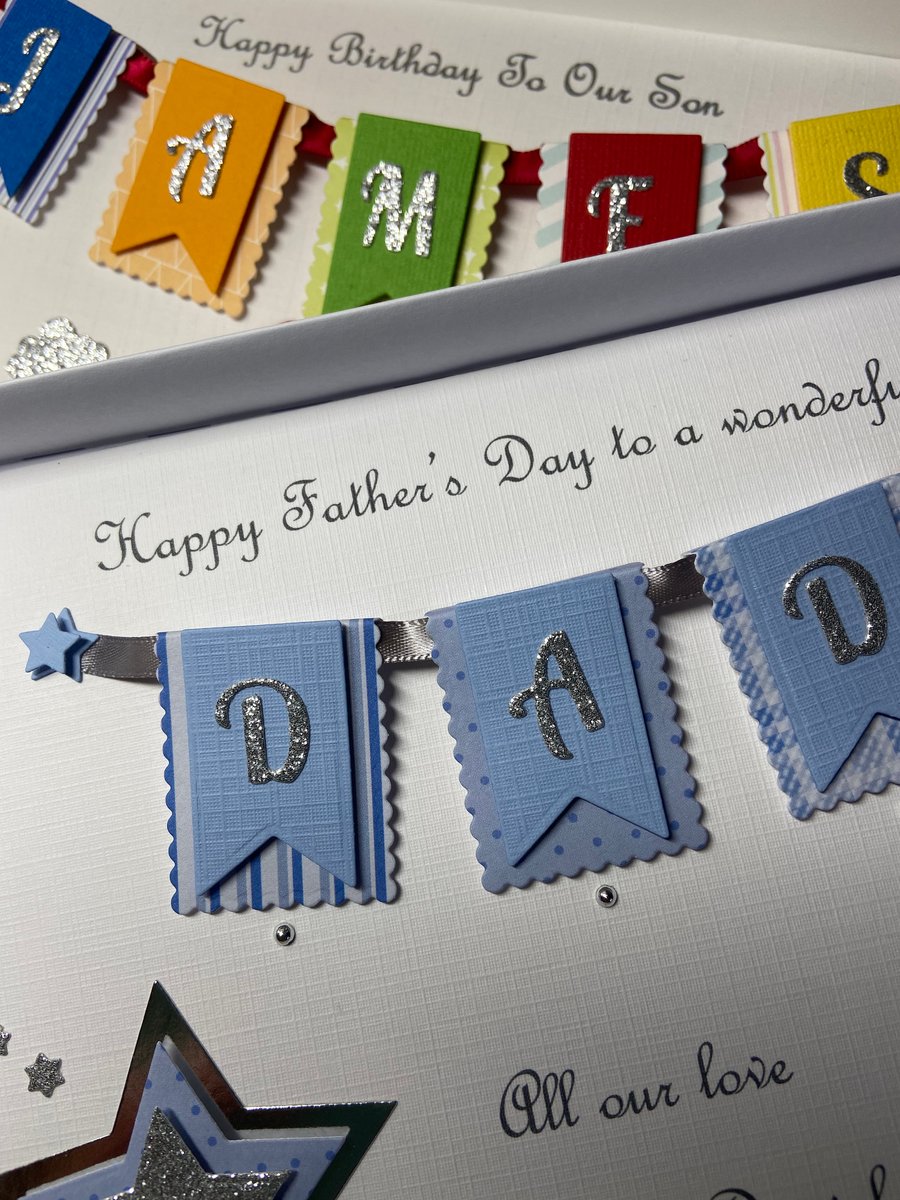 Special Order Set of Two Personalised Boxed Cards