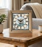 Vintage Style Tall Ship Sailing Scene Square Wooden Wall Clock -Handmade 8x8"