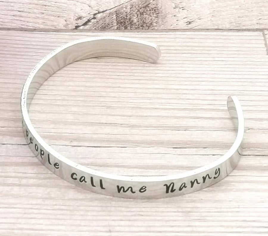My Favourite People Call Me Nanny Bracelet - Gift For Grandma With Grandchildren