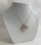 Rose Quartz Nest Necklace, sterling silver - Image 5