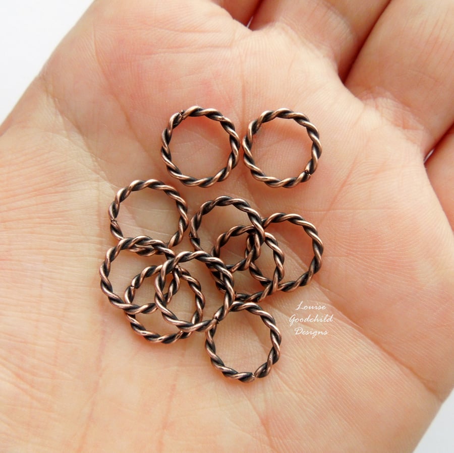 Twisted sales jump rings